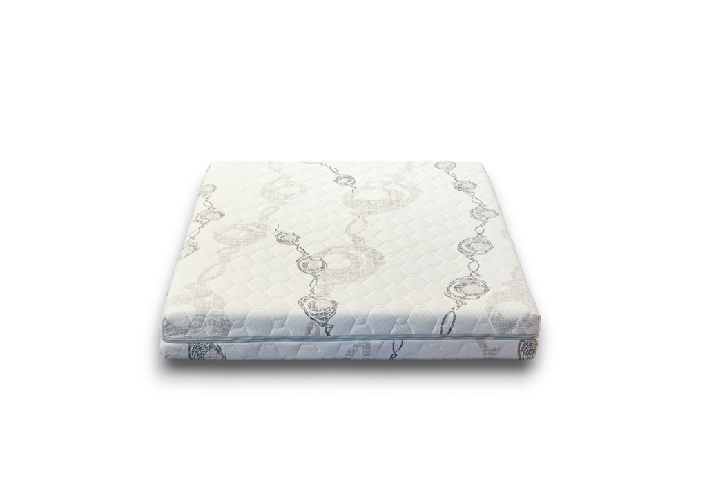 Mattress with floral pattern on a white background