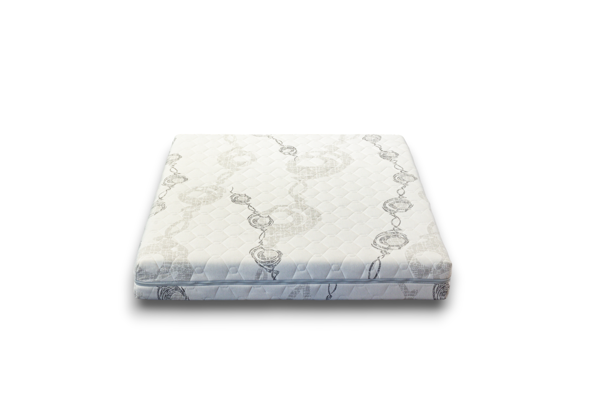 Mattress with floral pattern on a white background