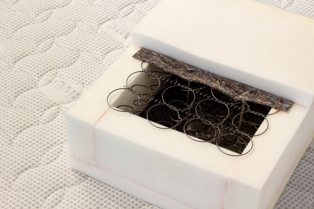A deconstructed sample of a mattress